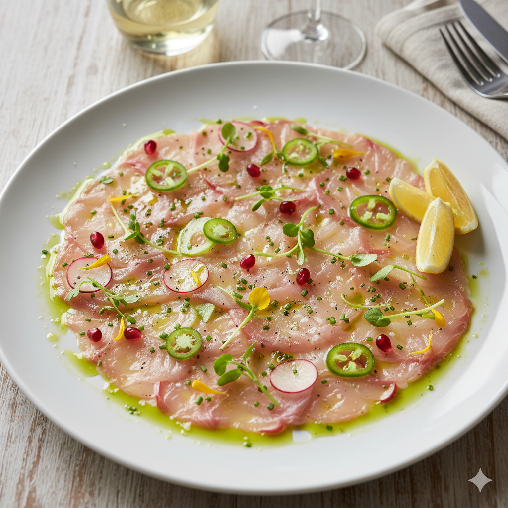 愛媛県産真鯛のカルパッチョ