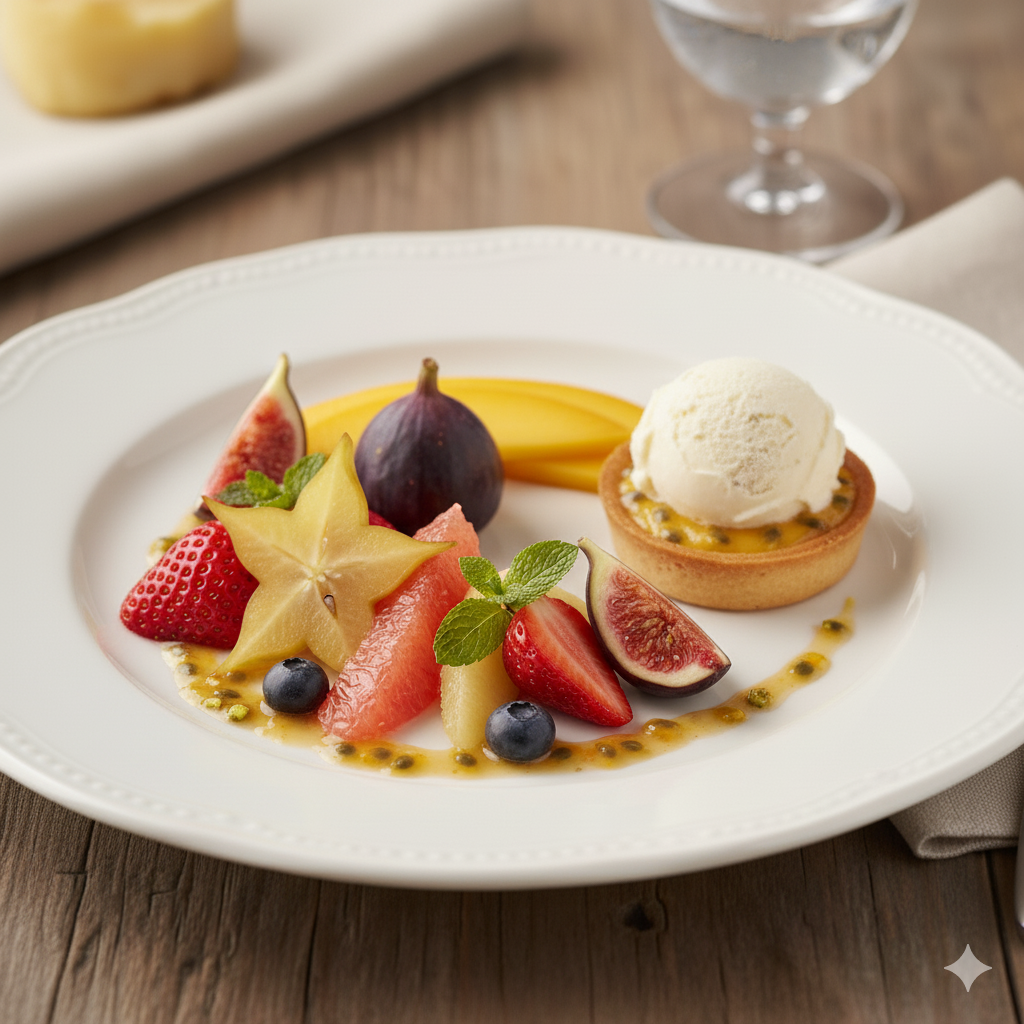 季節フルーツのアシェットデセール