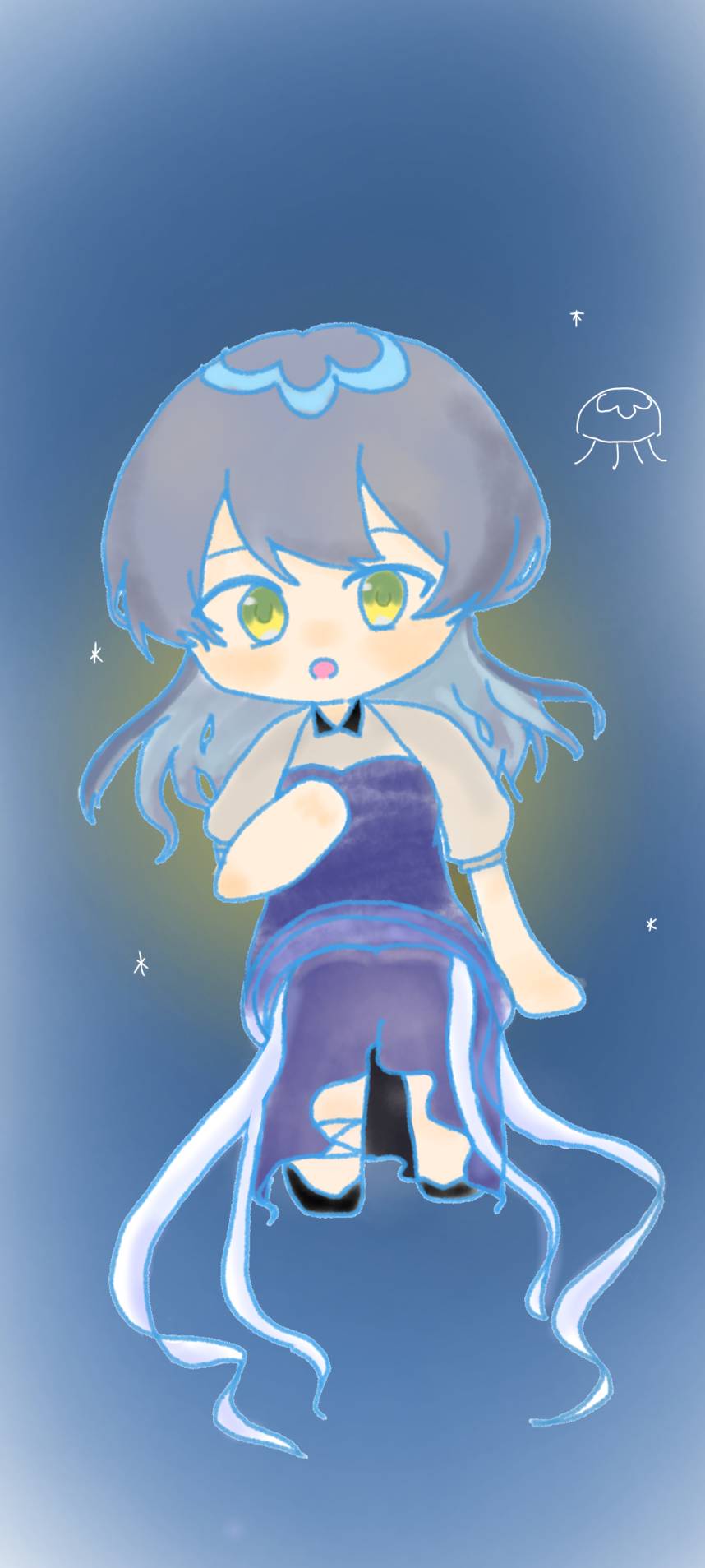 藍漂れいねのファンアート１、めちゃくちゃ可愛い
