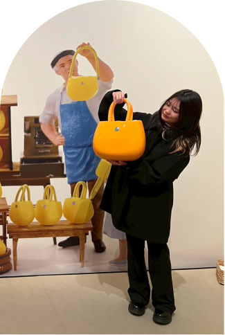 田中達也展みたてのくみたてで楽しんでいる写真