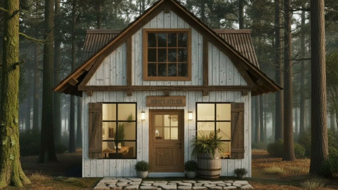 生成AIで生成したアトリエの画像